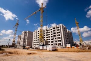 Commercial building construction site- Featured